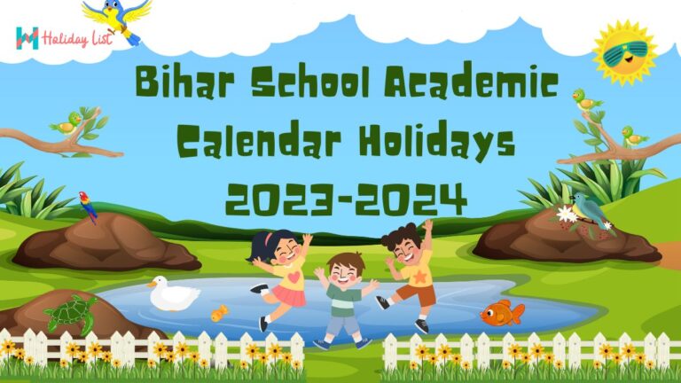 Bihar School Academic Calendar Holidays 2023-2024 - Holiday List India