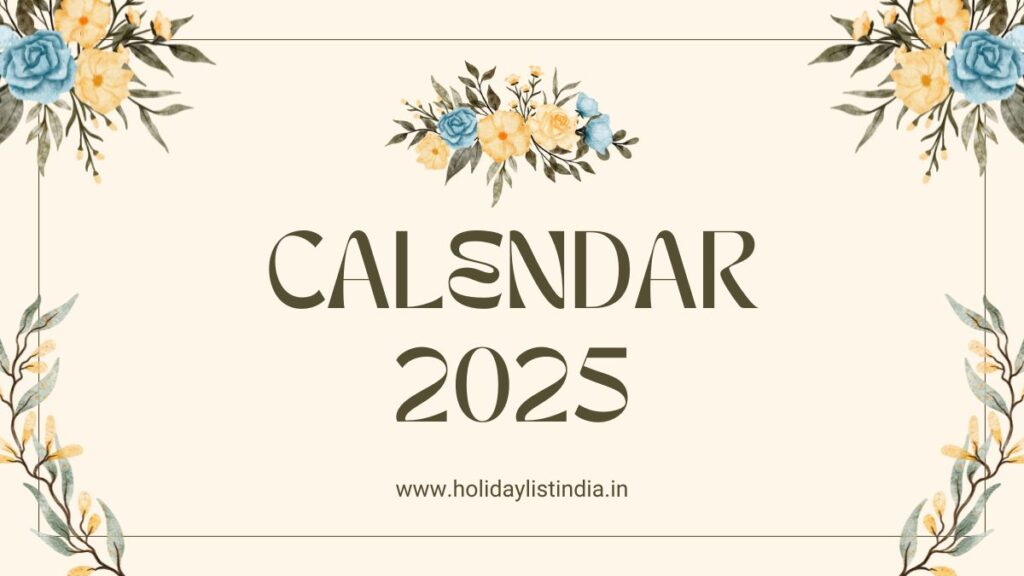 Calendar 2025 India