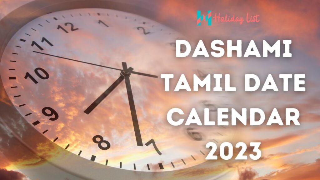 Dashami Tamil Date Calendar 2023 Holiday List India