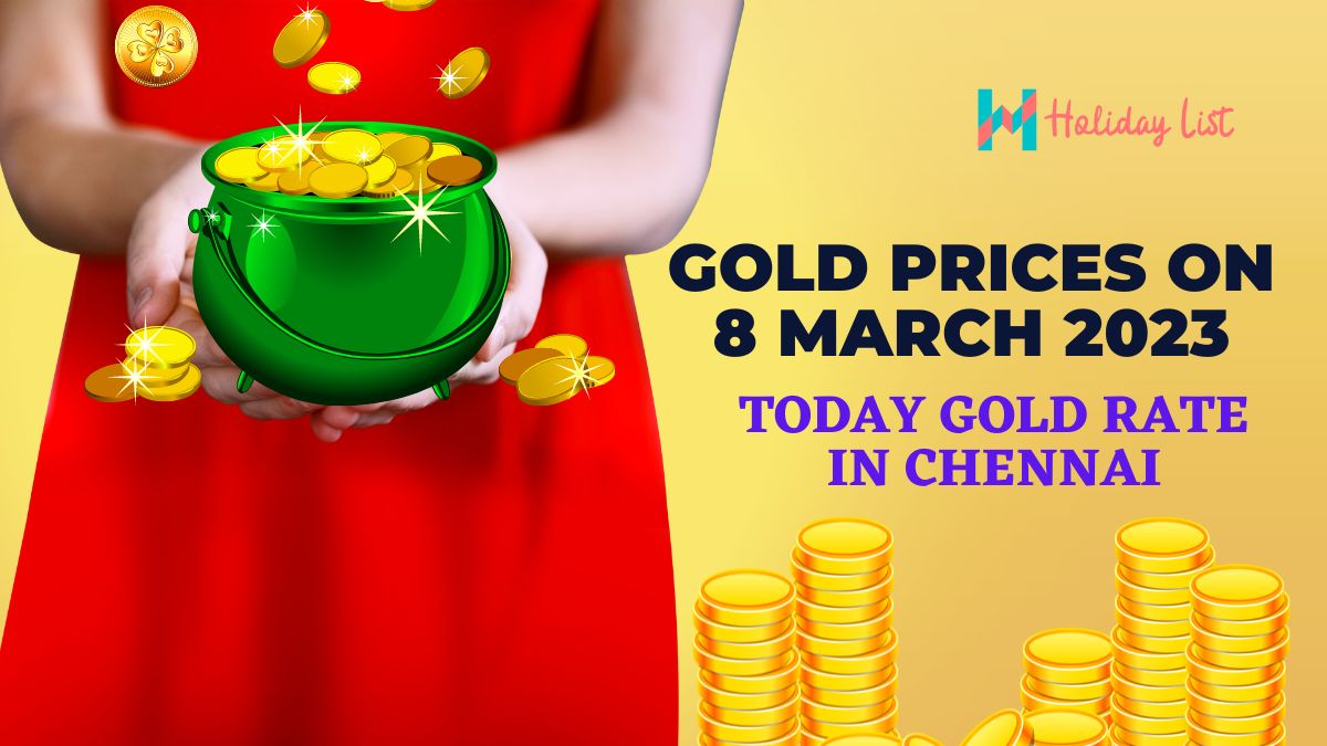 Gold Prices On 8th March 2023 Today Gold Rate at Jewellery Stores in
