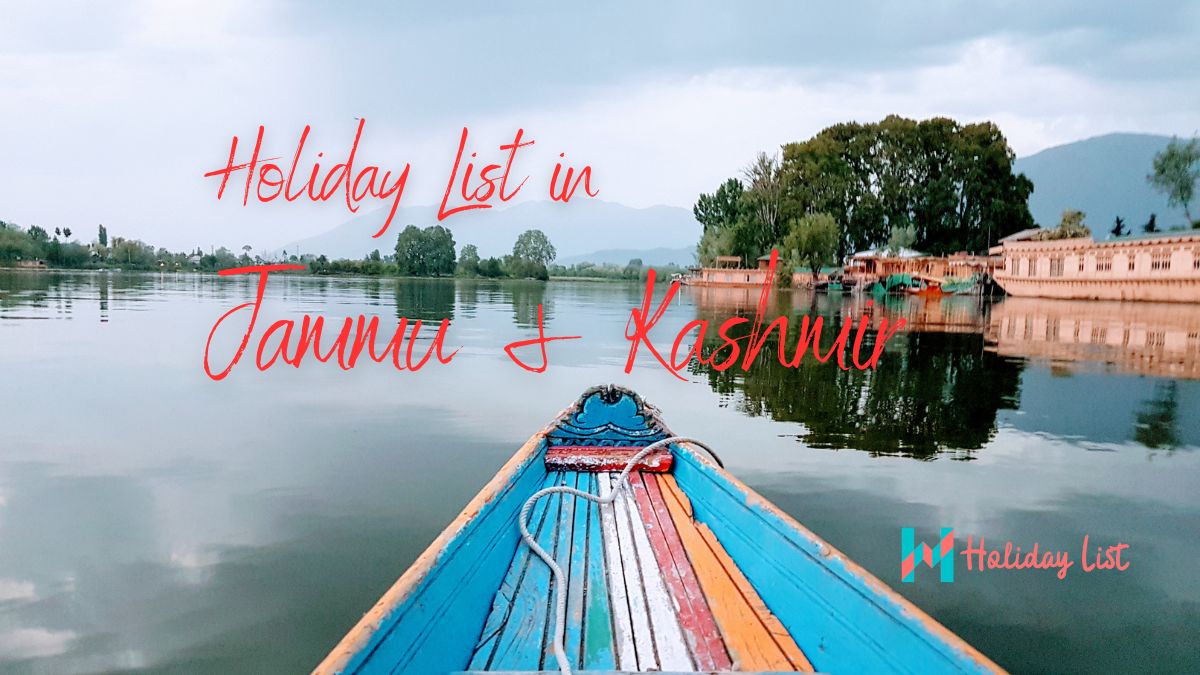 Holiday List in Jammu & Kashmir PDF Download