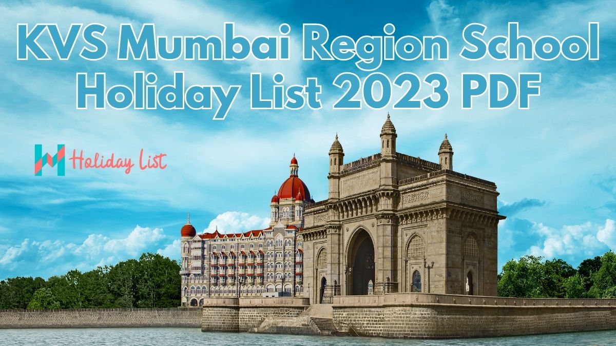 KVS Mumbai Region School Holiday List 2023 PDF