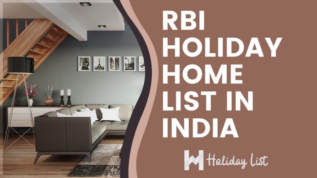 RBI Holiday Home List in India 2023 Holiday List India