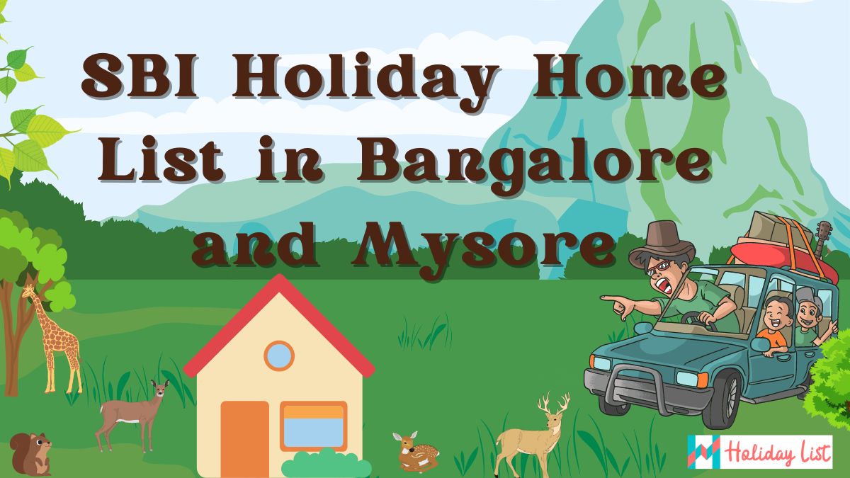 SBI Holiday Home List in Bangalore and Mysore PDF