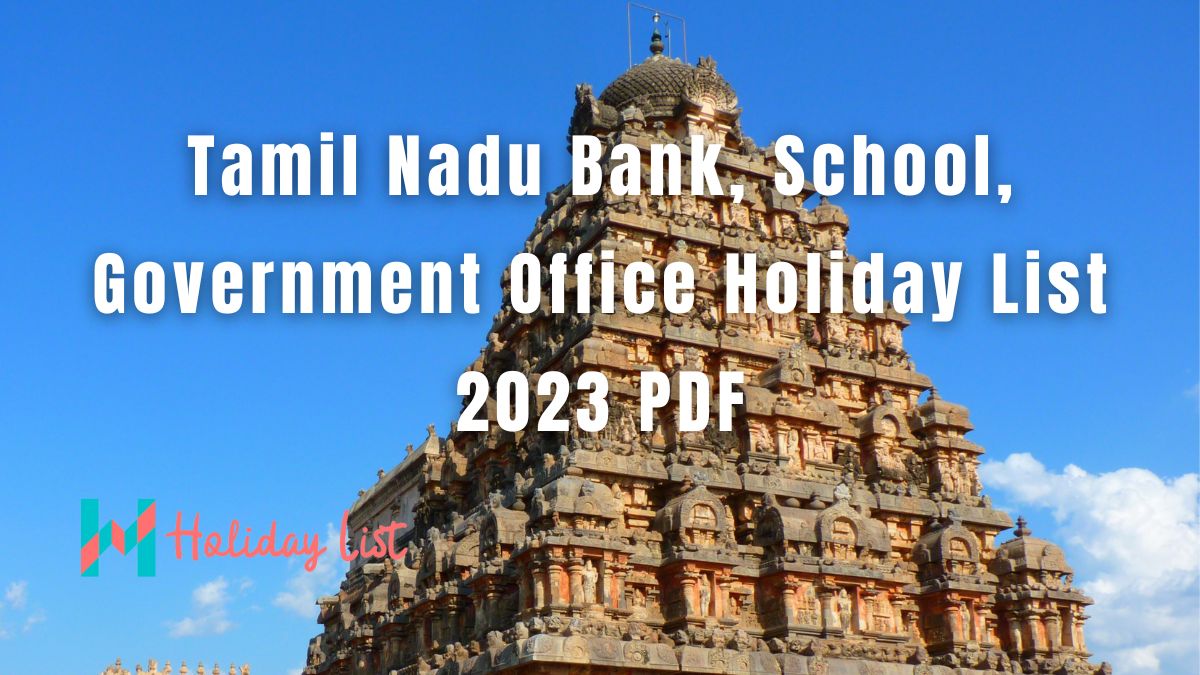 tamil nadu bank holiday list 2023