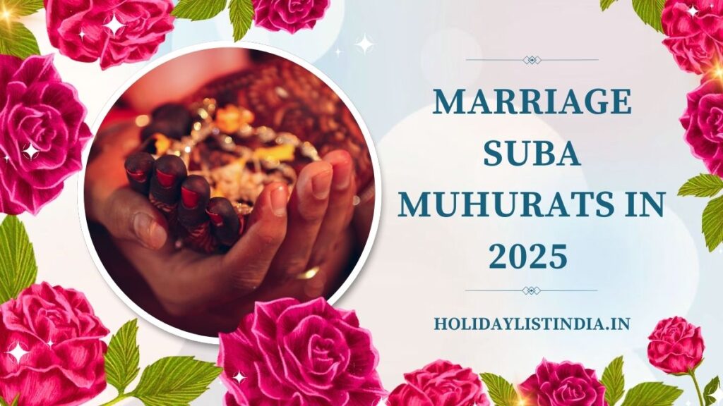 Suba Muhurtham Dates 2025